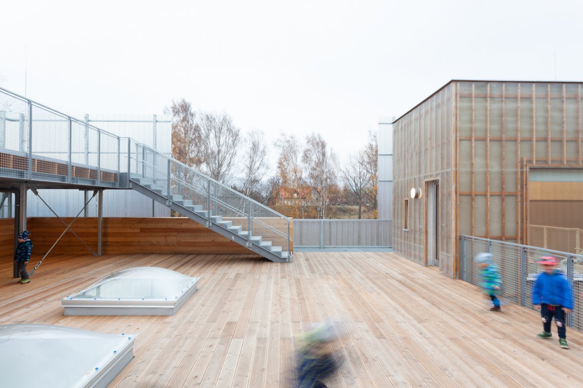 Playground on the roof terrace