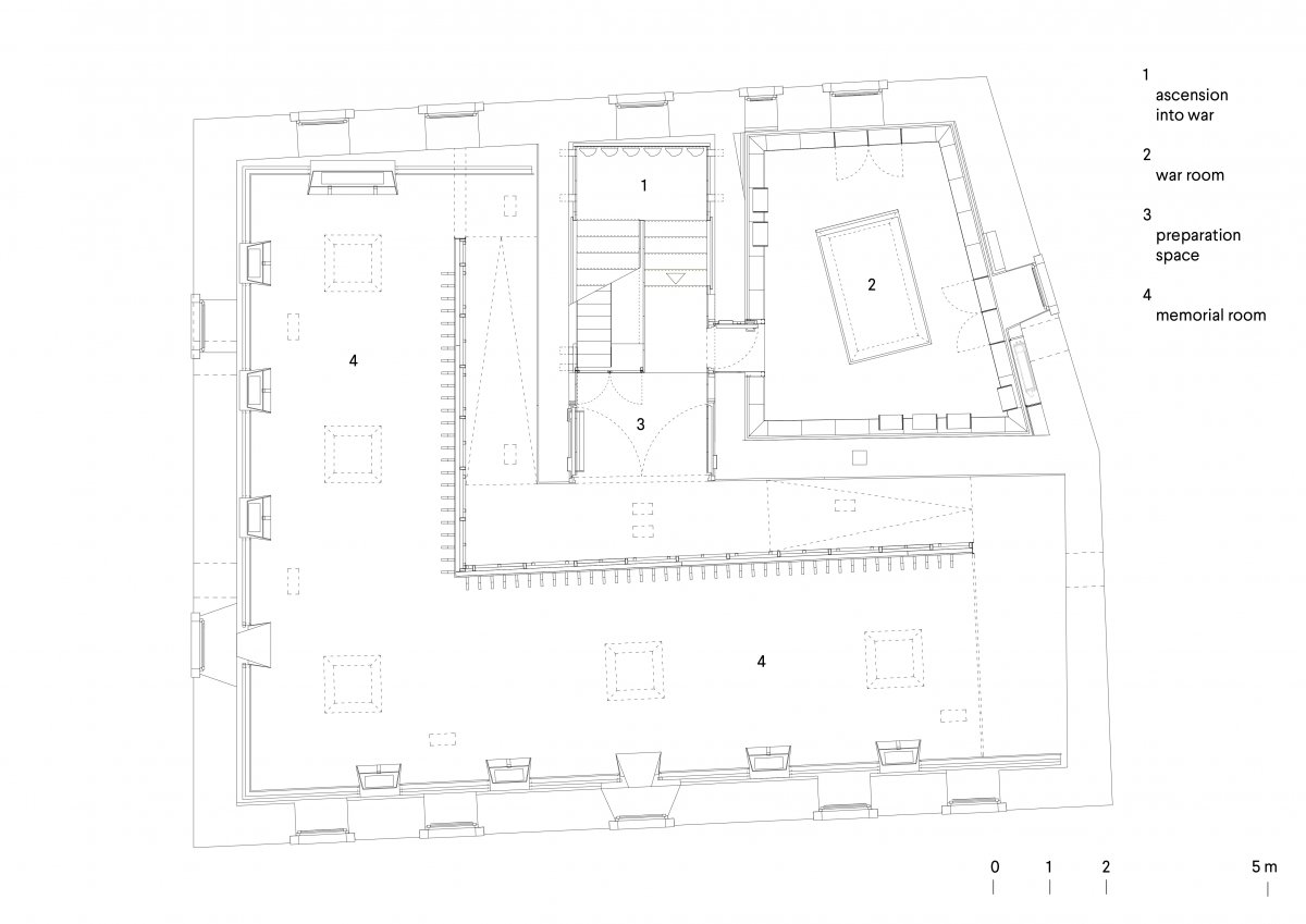 First floor plan - memorial exhibit