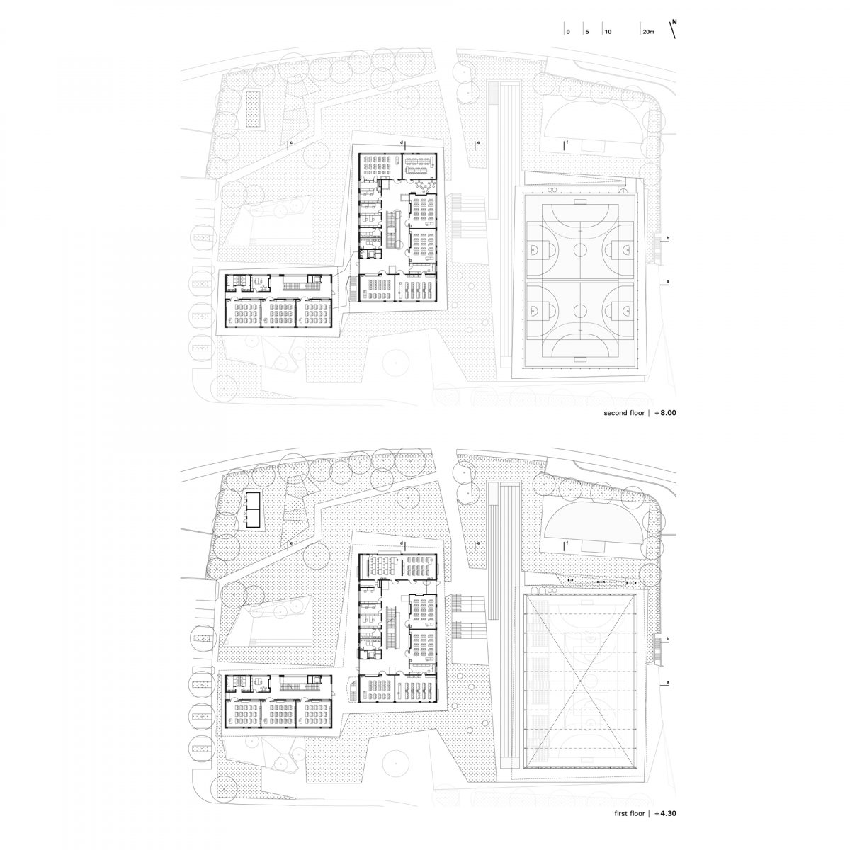 first / second floor plan