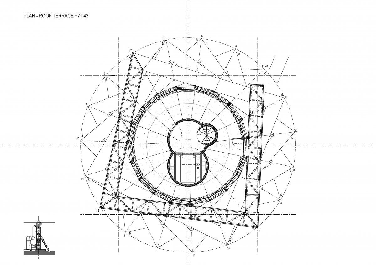 Plan - Roof terrace