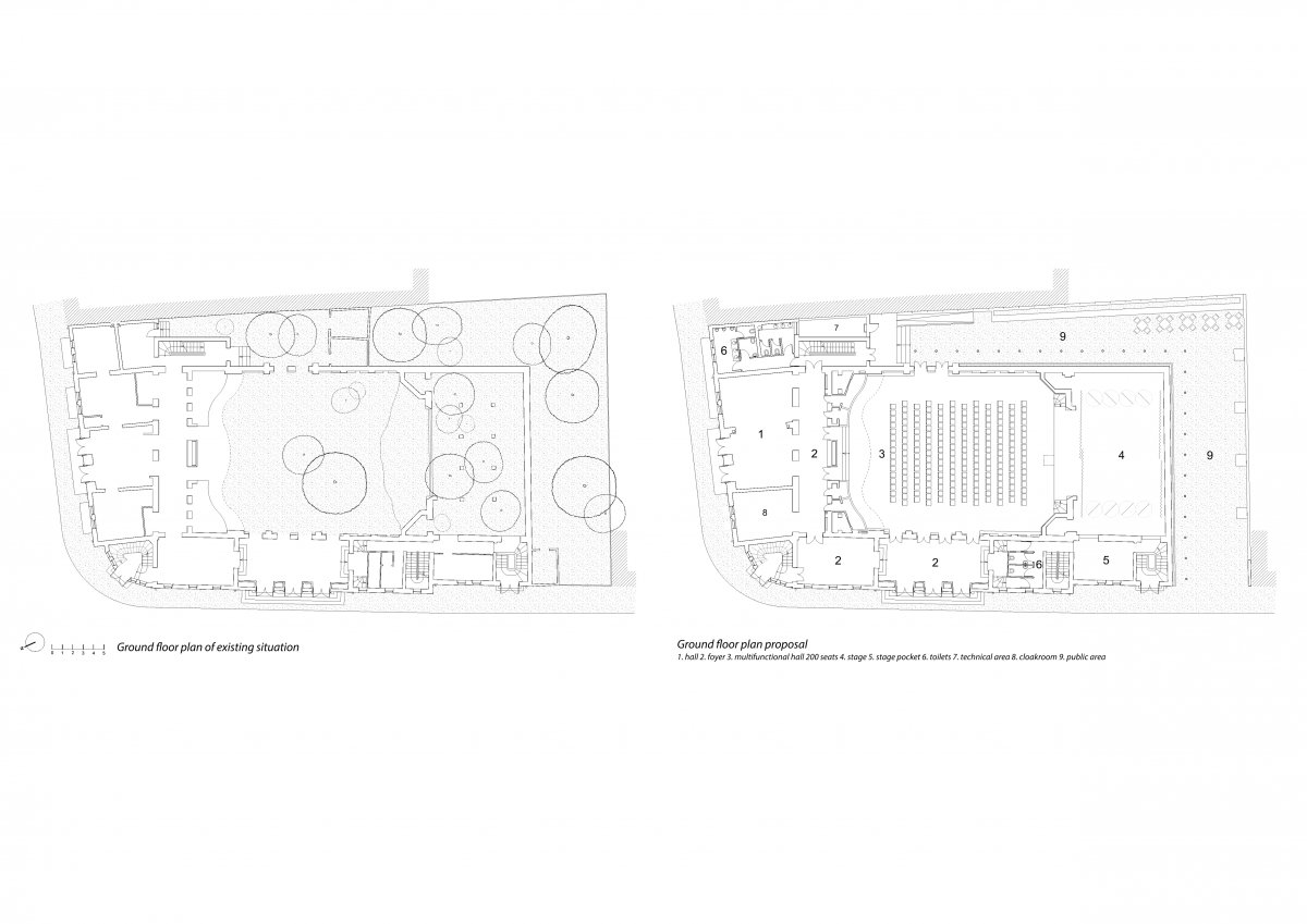 The ground floor plan